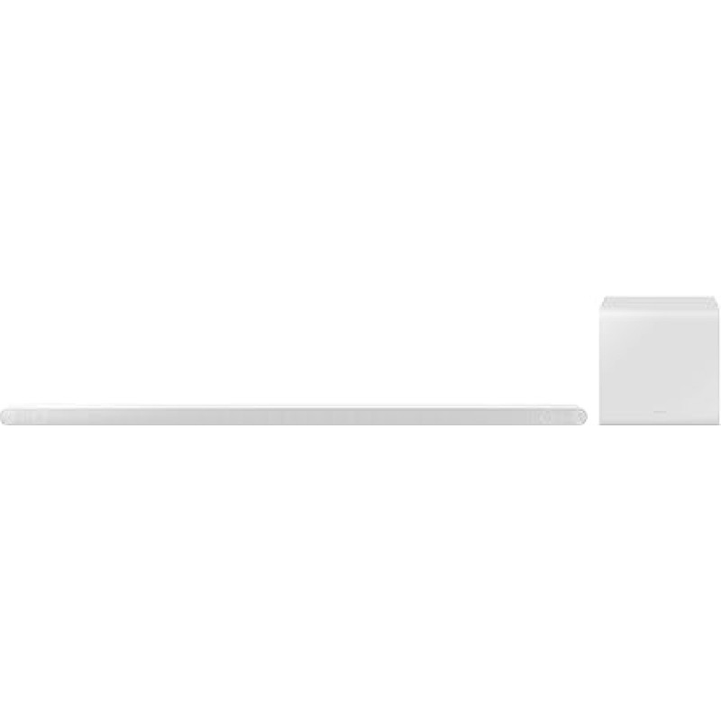 Samsung HW-S811B 3.1.2 Channel S Soundbar (German Model), Ultra Slim Design, Wireless Dolby Atmos / DTS:X, Q-Symphony [2022], White, 24 Months, 3.1.2 Channel Ultra Slim