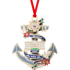 Oficiali 2024 m. Baltųjų rūmų kalėdinė dekoracija