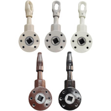 TENDEEVOLUTION markizės pavara Pagaminta iš nerūdijančio plieno Zamak su 3:1 ir 13 mm kvadratiniu atidarymo santykiu Galimos įvairios spalvos Tvirtos sliekinės pavaros markizės su fiksavimo sistema (juoda)