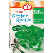 RUF Instant Jelly, Woodruff Flavour, Jelly, Jelly Powder, Quick Preparation, Just Add Water, Pack of 1, 1 x 100 g
