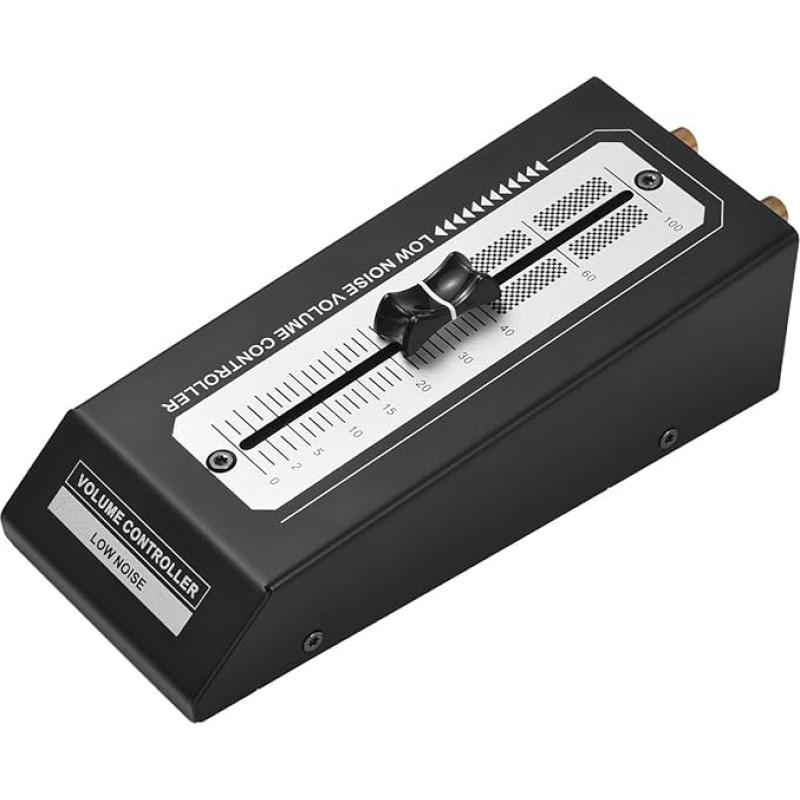 YDuupxe Passive Volume Control, HiFi Preamp for Active Monitor Speakers, Easy Volume Adjustment, Lossless Output