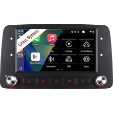 Car Radio for Fiat Panda 169 (2003-2012) with Wireless Carplay Android Car Mirror Left, Car Radio with HiFi Screen Bluetooth RDS/FM + CANBUS