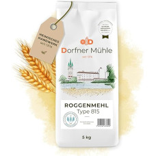 Rye Flour Type 815 [5 kg] - Fine Rye Flour from Bavaria for Mixed Breads, Rustic Pastries and Gingerbread - 100% Rye without Additives