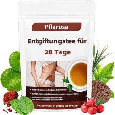 Detox Tea for Weight Loss, 28-Day Weight Loss Detox Tea, Natural Herbal Tea with Lotus Leaf, Cassia Seeds, Hawthorn & Green Tea - Promotes Fat Loss, Detoxification, Digestion & Metabolism