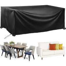Cover for garden furniture set, 250 x 210 x 70 cm / UV protection, 420 D resistant garden table cover in windproof Oxford polyester, cover for furniture sets, outdoor rattan sofa cover, rectangular