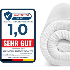 Dailydream Viscoelastic Mattress Topper Model M with Memory Foam Effect, 180 x 200 x 5 cm, Lavender Edition