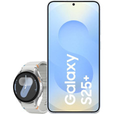 Samsung Galaxy S25+ AI Smartphone with Galaxy AI, 12GB RAM, 512GB Memory, Icyblue, 3 Year Manufacturer Warranty + Galaxy Watch7 Smartwatch