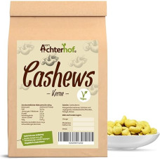 Anakardžių riešutų branduoliai 250 g | Anakardžių branduoliai | Anakardžių riešutai | Švelnaus, švelnaus, šiek tiek salstelėjusio skonio | Idealiai tinka kaip grynas užkandis arba salotų, kario ir kt. užkandis. | Achterhof