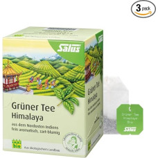 Salus Himalajų žalioji arbata (15 filtrų maišelių = 24 g), ekologiška, 3 pakuotės (3 x 24 g)
