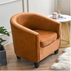 BHCCY Elastisches Samt-Bezug-Set (2 Stück) - elastingos sofos-šoninės dangos kambariui, viešbučiui ir būstui (Kamel)