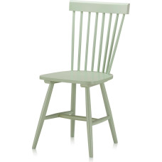 KHG Valgomojo kėdės Virtuvės kėdė Šalavijo žalia lakuoto medžio masyvo kėdė, pagaminta iš kaučiukmedžio Kaimo namų stiliaus 110 kg keliamoji galia 4 kojų pakojos