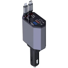 Auto Ladegerät 4 in 1 100W Zigarettenanzünder USB C Adapter, Zubehör Auto Gadgets für BMW, Audi, Mercedes Benz, VW, LKW UVM, Männer Geschenke Car Accessoires für für für iPhone16 Pro Max/15/Galaxy