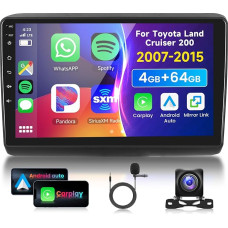 4G 64G VECHTEL 9 Inch Bluetooth Car Radio for Fiat Ducato 2010/Citroen Jumper/Peugeot Boxer Carplay Android Car, DSP EQ, 1280 x 720, WiFi GPS Navi, Mirror Link, RDS/FM Radio 2 DIN with AHD Reversing