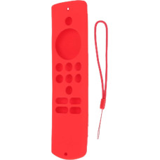 Riuulity Remote Control Cover, Silicone Remote Control Case with Precise Notch, Non-Disturbing Buttons and Functions for Fire TV Stick Lite (Red)