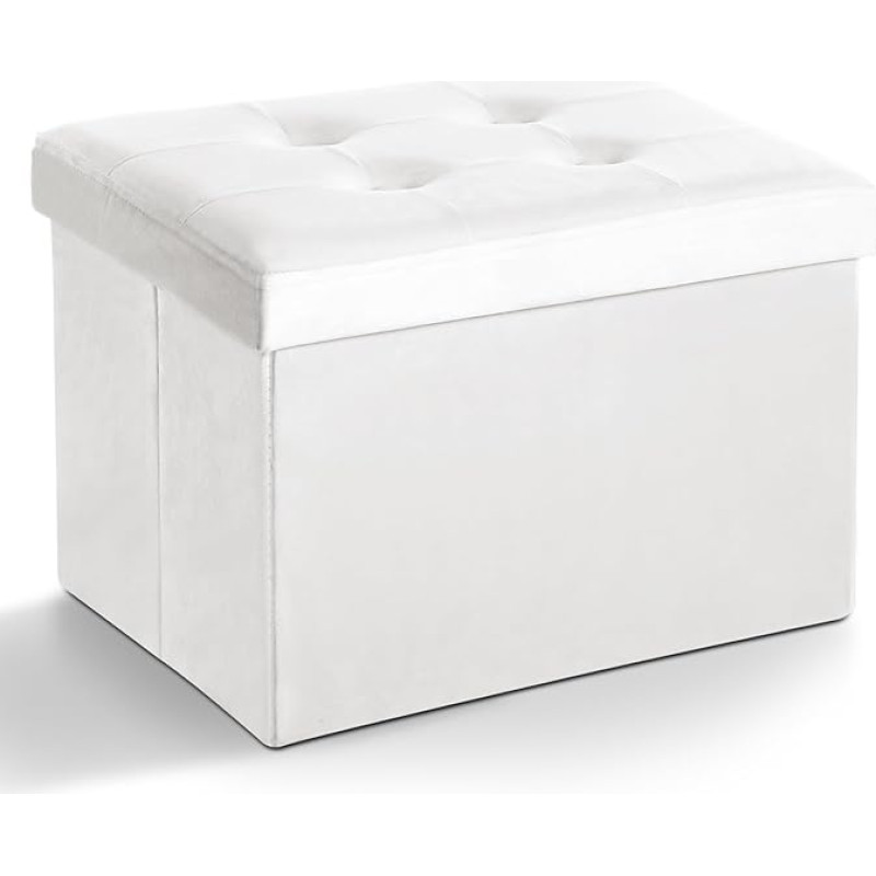 LINMAGCO Osmanų sulankstomas pėdkelnis Velvet Osmanų pėdų atrama su paminkštinimu Modernus Osmanų pėdkelnis su saugykla gyvenamajame kambaryje Šuniukų laiptelis 17