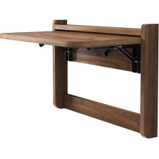 Multifunktionaler Wand-Klapptisch für Waschküche, Schlafzimmer, Badezimmer und Balkon, platzsparend, 63,5 x 47,8 cm (Alte Walnuss) – vielseitiges Zuhause