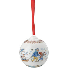 Hutschenreuther Porcelain Bauble 2021 Christmas Gifts Diameter 6 cm Christmas Bauble Porcelain, Multicoloured