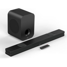 Soundbar with Wireless Subwoofer 150 W, i-box Resonate Soundbar for TVs with 3D Surround Sound, Bluetooth 5.0, HDMI (ARC) and Optical Input