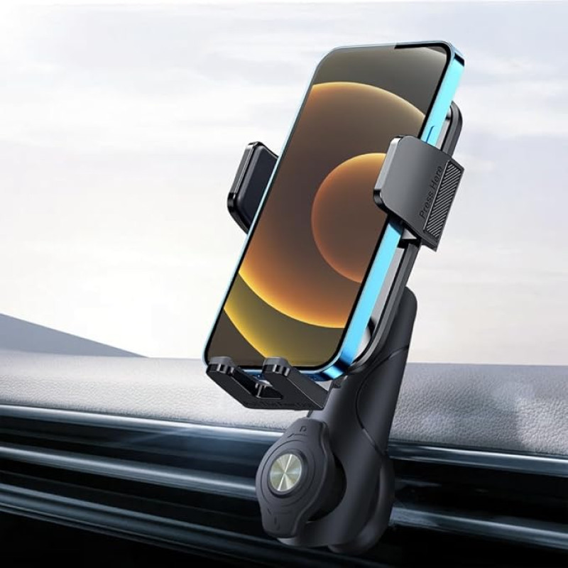 DMJWAN Mobile Phone Holder Car Ventilation, One Button Release & 360° Rotatable, Universal Mobile Phone Holder Car for iPhone 15 Pro Max Plus 14 13 12 etc