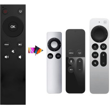 FOXRMT Universal Remote Control for Apple TV 4K/Apple TV Gen 1 2 3/Apple TV HD A2169 A1842 A1625 A1427 A1469 A1378 A1218 without Voice Button