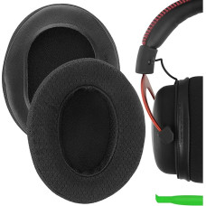 Geekria Comfort Extra Thick Mesh Replacement Ear Pads for HyperX Cloud III, Cloud 3, Cloud II, 2, Alpha, Cloud Flight, Stinger, Revolver S Headphones, Ear Pads, Repair Parts