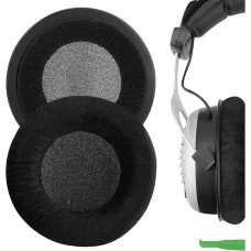 Geekria Comfort Replacement Velour Ear Pads for Beyerdynamic DT990 DT880 DT860 DT797 DT790 DT770 DT440 RSX700 MMX300 HS800 HS400 HS200 T90 T70 T5P Headphones Headset Ear Pads Black