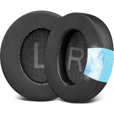 SOULWIT Cooling Gel Replacement Ear Pads for Anker Soundcore Space Q45 Headphones, Ear Pads Cushion with Ice Silk Fabric, High Density Noise Protection Foam