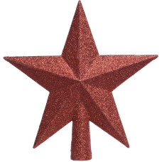 Red Star for Christmas Tree Measures 19 x 4.2 x 19 cm Ideal for adding a festive and elegant touch to your Christmas decorations. Glows with light and joy this season.