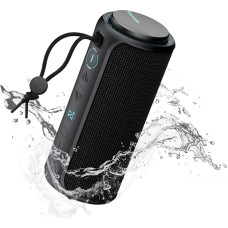 Raymate Bluetooth Speaker, Wireless Music Box with 30 W Dual Bass, IPX7 Waterproof, TWS Function, 15 Hours Battery - Portable Speaker for Outdoor and Home