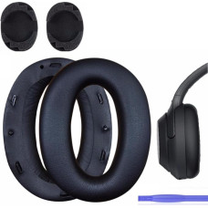 WH-1000XM2 Replacement Noise Isolating Ear Pads Compatible with Sony WH1000XM2 and Sony MDR-1000X Over-Ear Headphones, Extra Thickness and Plastic Stick, Black