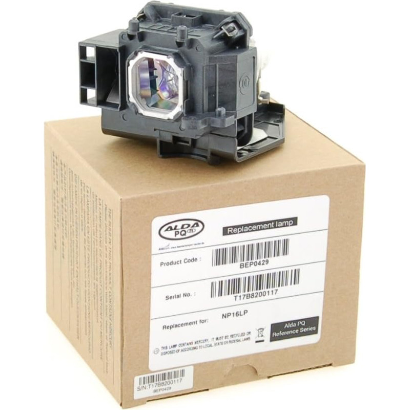 Alda PQ Reference Projector Lamp Compatible with NEC NP16LP, 60003120NP16LP-UM, ME310X, ME310XG, ME360X, NP-M300W, NP-M300XG, NP-M300X-G, NP-M311W, NP-M350X, UM280W, UM280X Projectors