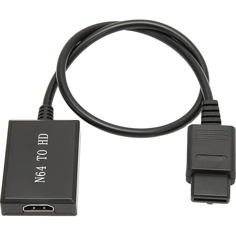 Annadue N64 to HDMI Converter, N64 to HDMI Adapter Cable for SNES N64, HD Connection Cable for Converting the Video Signal of the N64 Game Console to HDMI Signal, Supports PAL NTSC