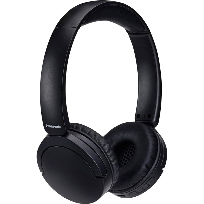 Panasonic RB-HF630BE-K Wireless Street Headphones On-Ear Built-in Microphone Bluetooth 5.3 Multipoint Swivel Design Up to 72 Hours Playback USB-C Black