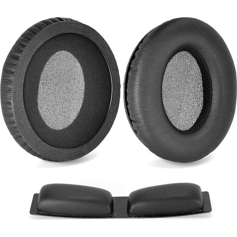 defean Earpads for KNS 6400 Ear Pads Repair Parts Ear Pads and Headband Compatible with KRK KNS6400, KNS8400, 6400, 8400 Headphones (B-set)