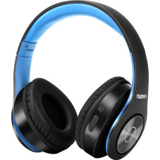 TUINYO Bluetooth Headphones Over Ear Hi-Fi Stereo Headset Wireless Headphones with Deep Bass, Soft Memory Protein Earmuffs, Built-in Microphone Cable PC/Mobile/TV