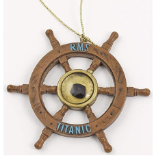 The Titanic Store Coal Ship's Wheel Christmas Decoration