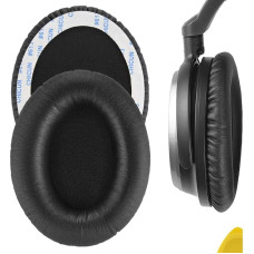 Geekria QuickFit Ersatz-Ohrpolster aus Protein-Leder für Audio-Technica ATH-ANC7, ANC9 Kopfhörer, Ohrpolster, Headset-Ohrpolster, Ohrmuscheln, Reparaturteile (schwarz)