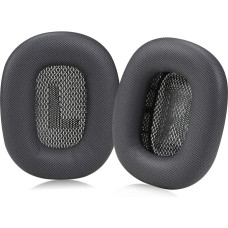 Sinowo Ear Pads for Apple AirPods Max Headphones Replacement Leather Ear Pads Sweatproof Easy to Install with Magnet, Protein Leather and Memory Foam (Black)