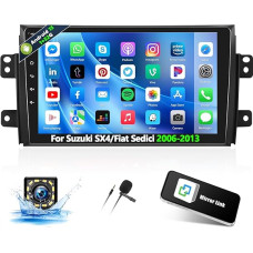 OiLiehu 1G+32G Android 13 Double DIN Radio for Suzuki SX4/Fiat Sedici 2006-2013 Car Radio with Screen 9 Inch Support Equalizer/Bluetooth/Steering Wheel Control/FM RDS/WiFi/GPS/Rear View Camera