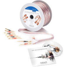 inakustik 00402410A Premium Speaker Cable 10 m Transparent 2 x 4.0 mm² Includes 8 Flexible Pins and CD Consultant Easy Installation S/Z Wiring Colour Coded Item 00402410A