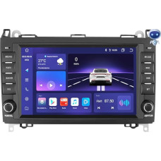 hizpo Android 12 Car Stereo Radio for Mercedes-Benz A-Class B-Class V-Class Sprinter Supports Weather Display Apple Carplay Android Car RDS USB WiFi TPMS Steering Wheel Control (6GB + 64GB)