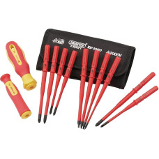 Draper 12 Piece Interchangeable Screwdriver Set | XP1000 Extra Thin | Portable Set with Case | 70867