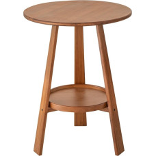 JXXAMZ Beistelltisch, kleiner runder Beistelltisch mit unterer Ablage, Couchtisch, Nachttisch, moderner Akzenttisch für kleine Räume, Wohnzimmer, Schlafzimmer und Heimbüro, einfache Montage.