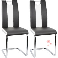 Valgomojo kėdės su PU sėdyne ir atlošu Metalinės kojos Šiuolaikinė valgomojo kėdė Svetainė Svetainė Virtuvė Biuras 2 vnt.