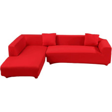 jianyana L formos ruožas sofos apima poliesterio Spandex audinys Slip Cover 2 vienetų poliesterio audinio ruožas Slipcovers + 2 vienetų pagalvėlės apima modernaus pjūvio sofos