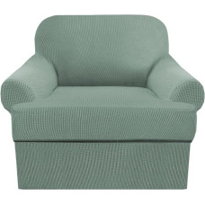 GAMUKAI 3 sofos užvalkalų pakuotė, T formos pagalvėlių užvalkalai sofoms, sofos apsauginiai užvalkalai, minkšti baldų užvalkalai su 2 atskirais T formos pagalvėlių sėdynių užvalkalais (baseinas, kėdė)