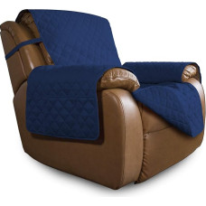 Easy-Going Übergroßer Liegestuhlbezug, wendbar, Couchbezug, Sofabezug für Wohnzimmer, Hunde (übergroße Liege, marineblau/marineblau)