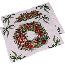 HOLIDYOYO 1satz Weihnachts-Blumen-Garland Tischuntersetzer Und Wiederverwendbar Für Festliche Anlässe Tischdekoration