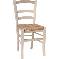 okAffareFatto di Zimbardi Costanza Venice Chair Wood with Raw Rice Straw Seat to Varnish