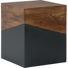 Signature Design by Ashley Trailbend Eclectic Accent Side Table, Brown/ Gunmetal